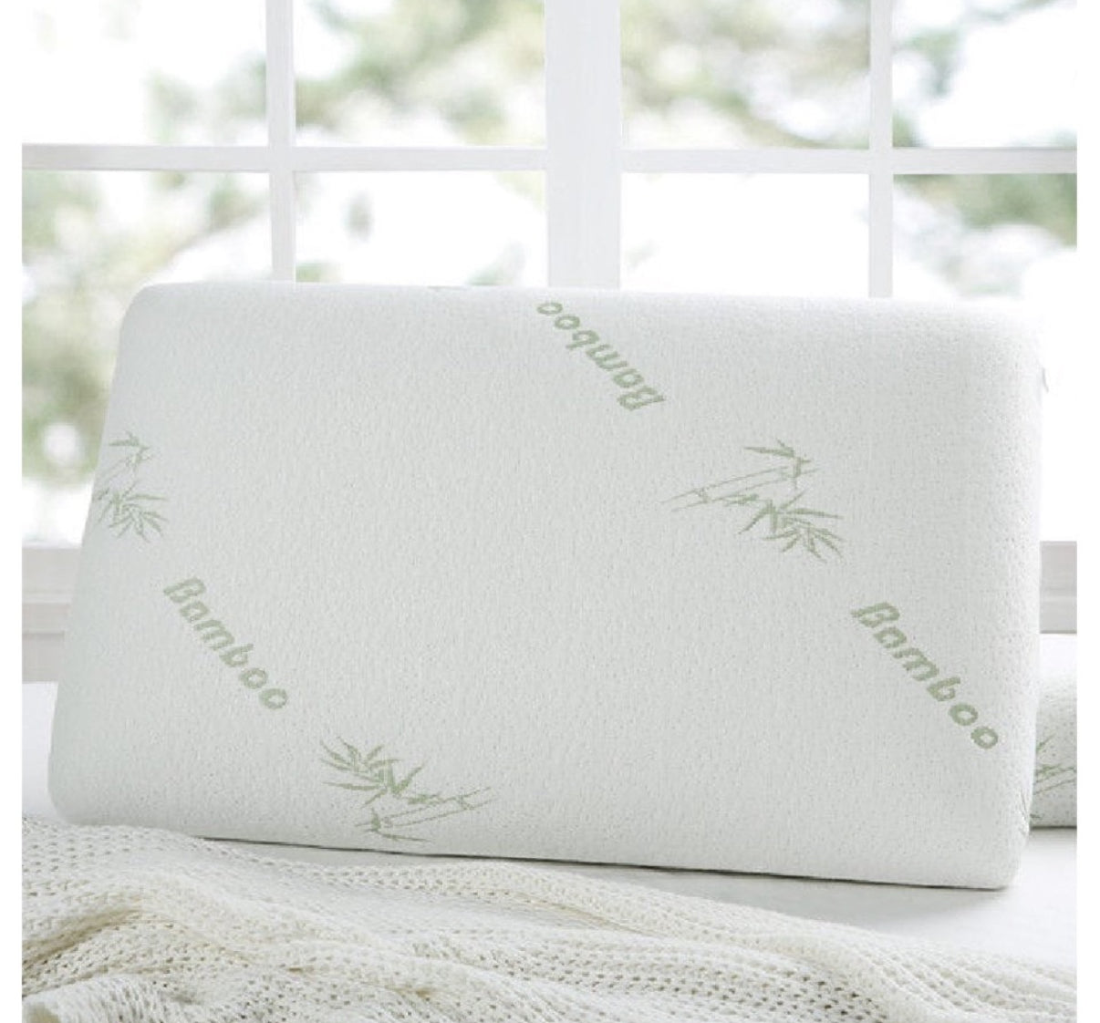 Bamboo memory foam pillow