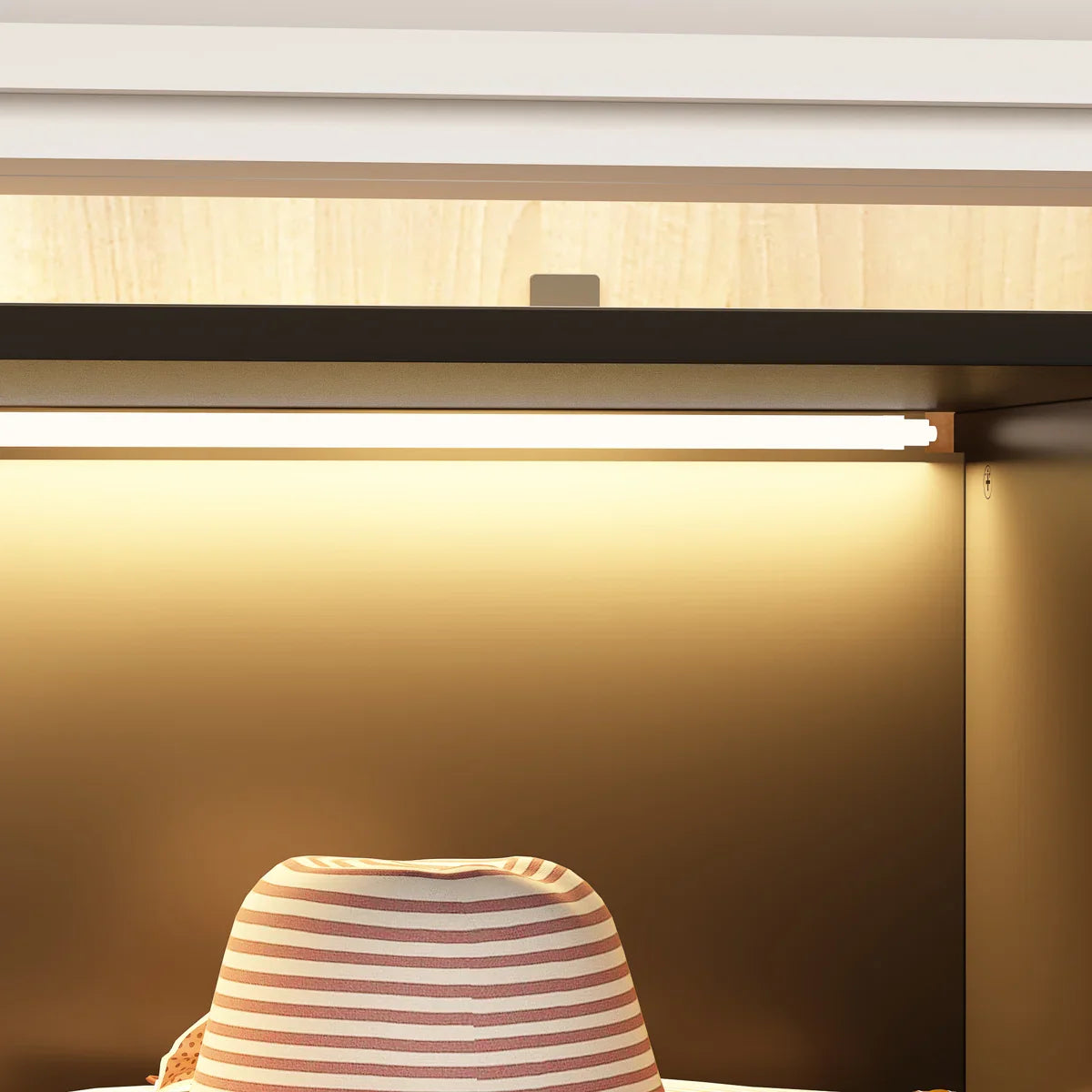 Modern 6-Door Wardrobe with Interior Lighting -Mr. Bed