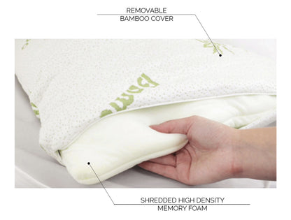 Bamboo memory foam pillow