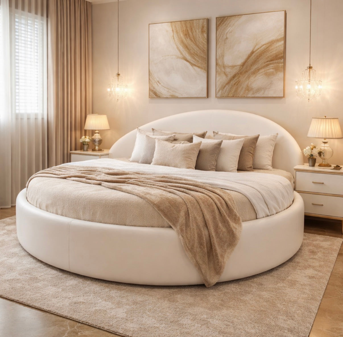 Moon Round Bed