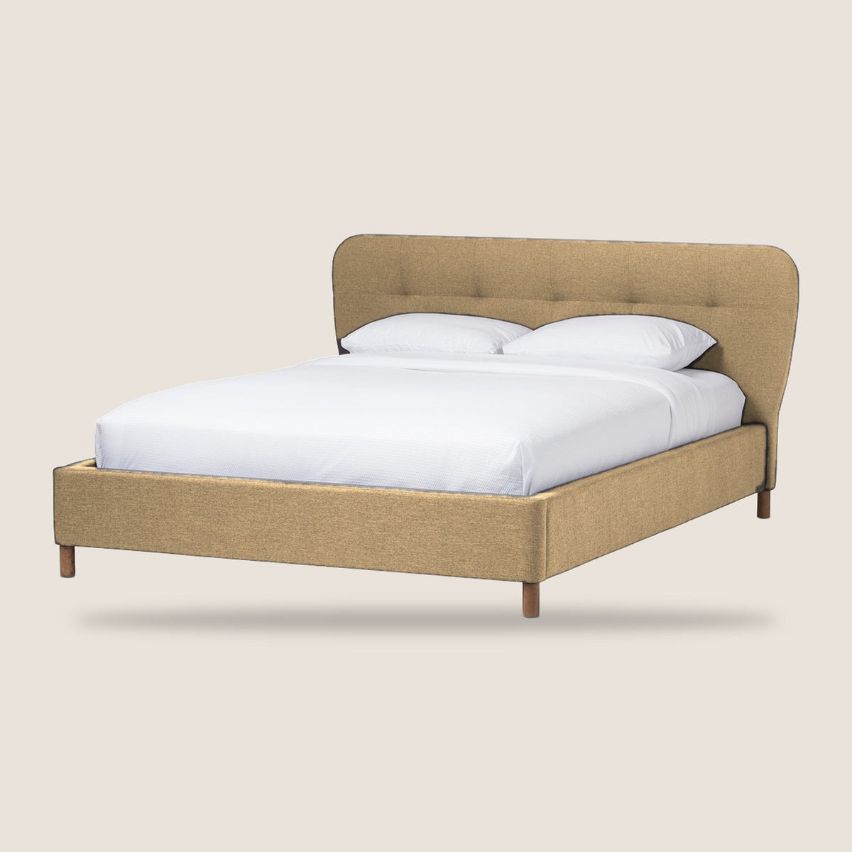 Rony bed - Dark Beige
