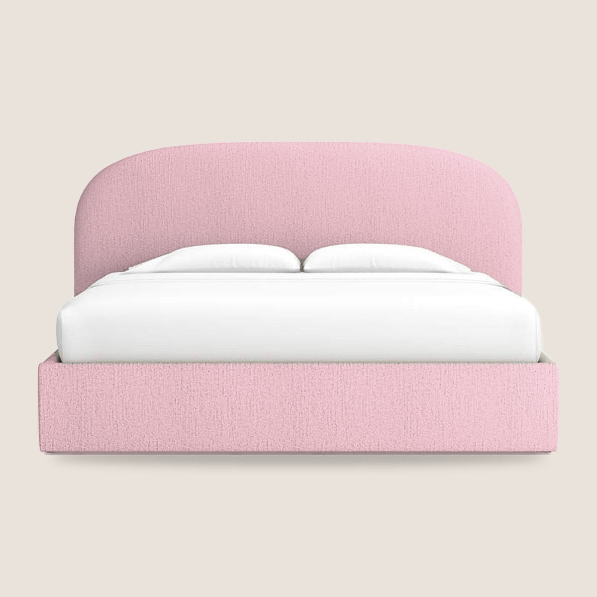 Kids puffy bed - Baby Pink