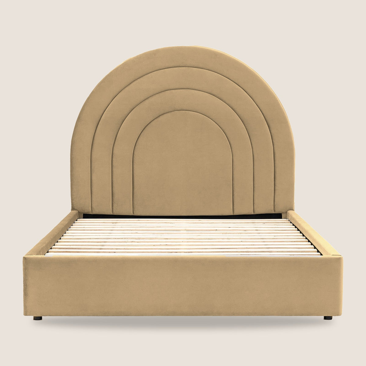 Larvotto bed - Dark Beige